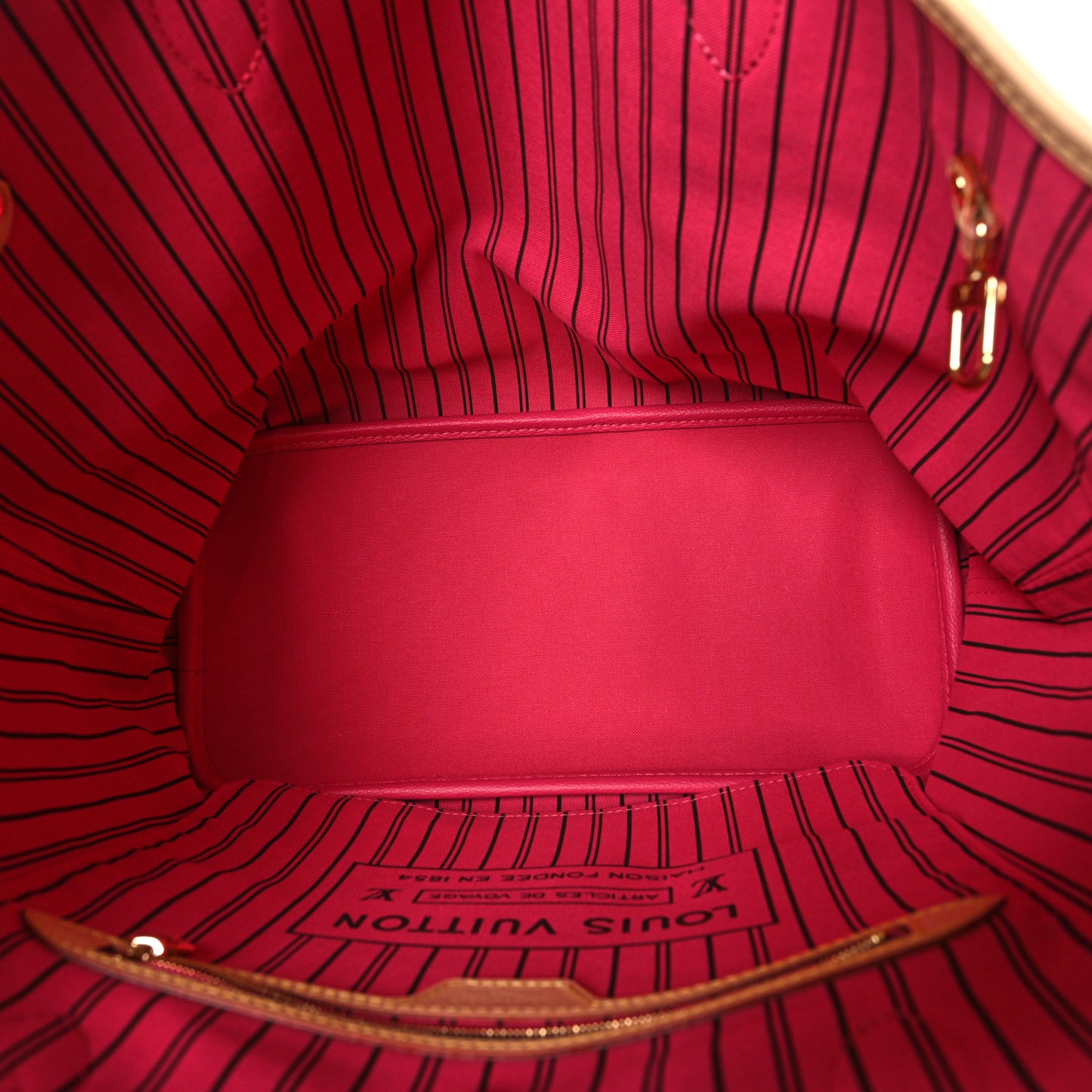 Monogram Inside Out Neverfull Bandouliere MM Rose Pondichery
