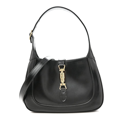 Gucci Boarded Dyana Lux Calfskin Small Jackie 1961 Hobo Black 1 of 10