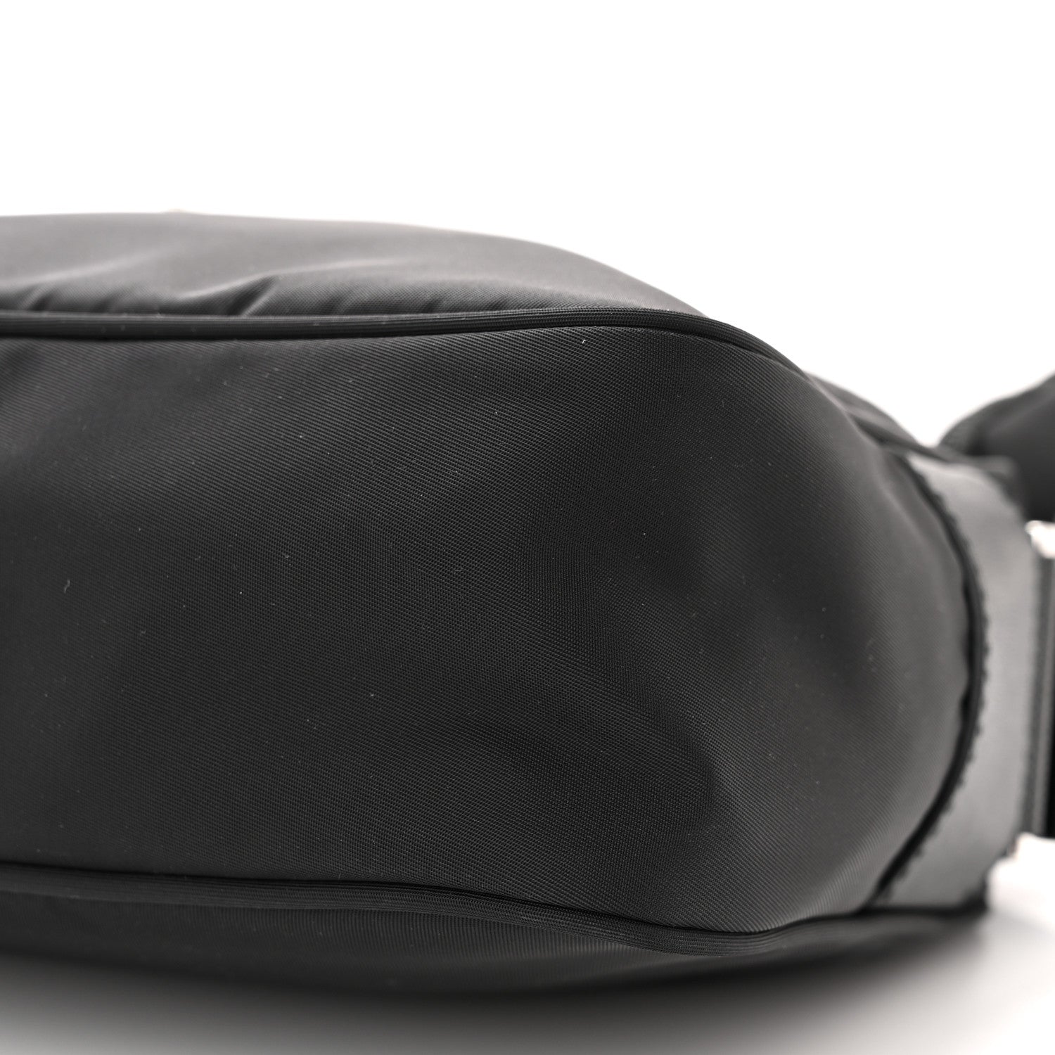 Prada Re-Nylon Vela Saffiano Pocket Double Zip Shoulder Bag Black 10 of 10