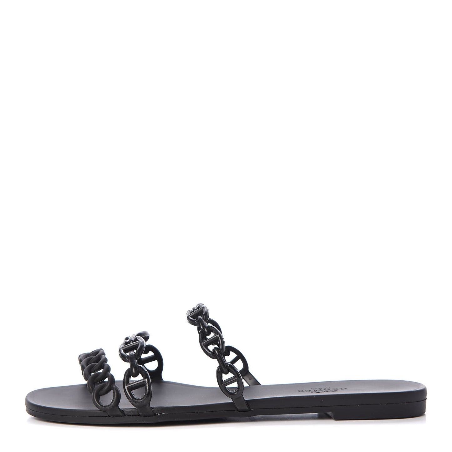 Rubber Chaine d'Ancre Rivage Sandals 36 Black