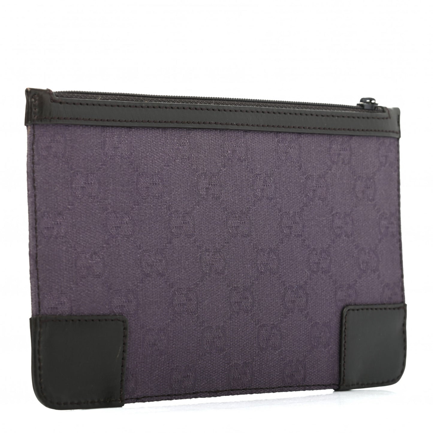 Monogram Zip Pouch Purple