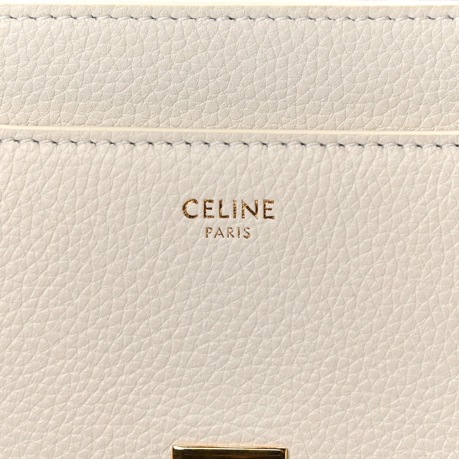 Celine Grained Calfskin Small 16 Top Handle Bag White 6 of 10