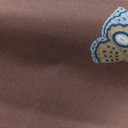 Hermes Silk Hermes Story Scarf 90 Marron Glace Bleu 5 of 5