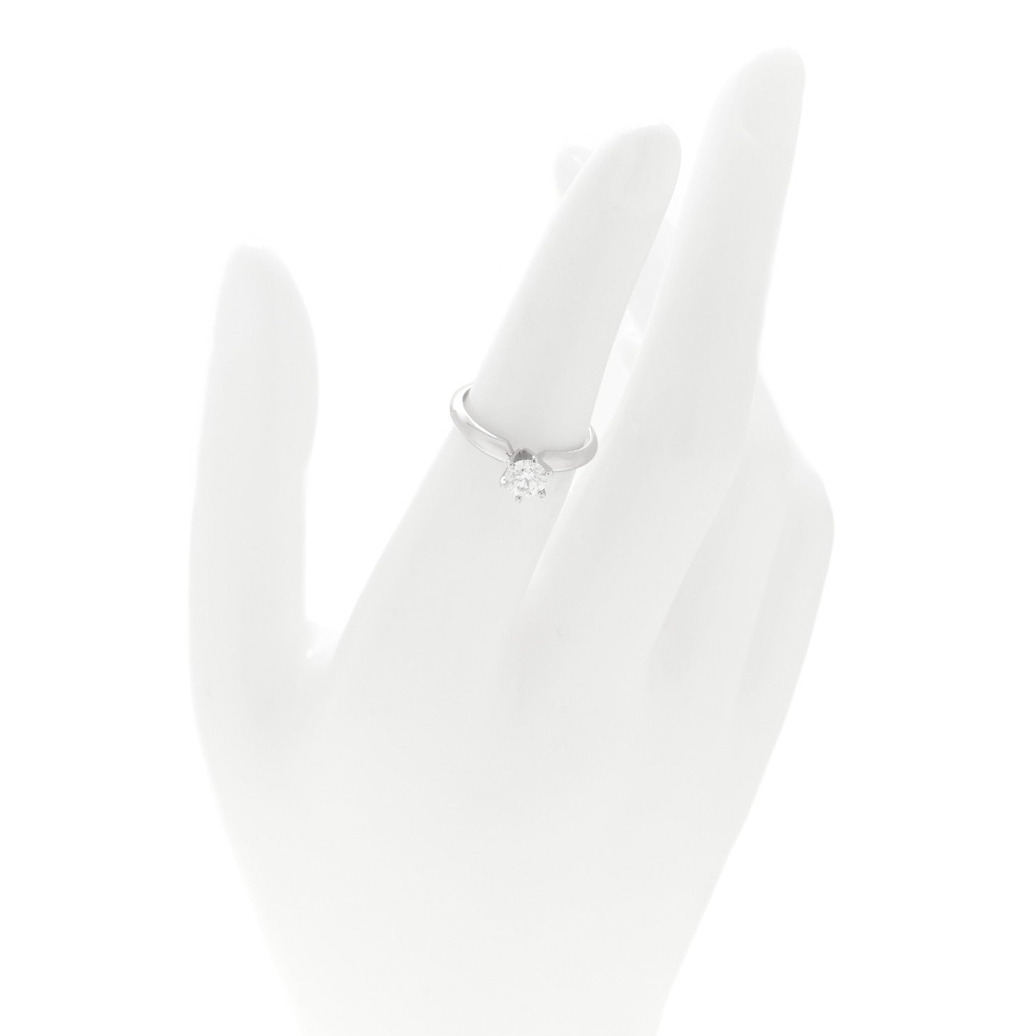 Tiffany Platinum Diamond .50ct Solitaire Engagement Ring 50 5.5 2 of 4