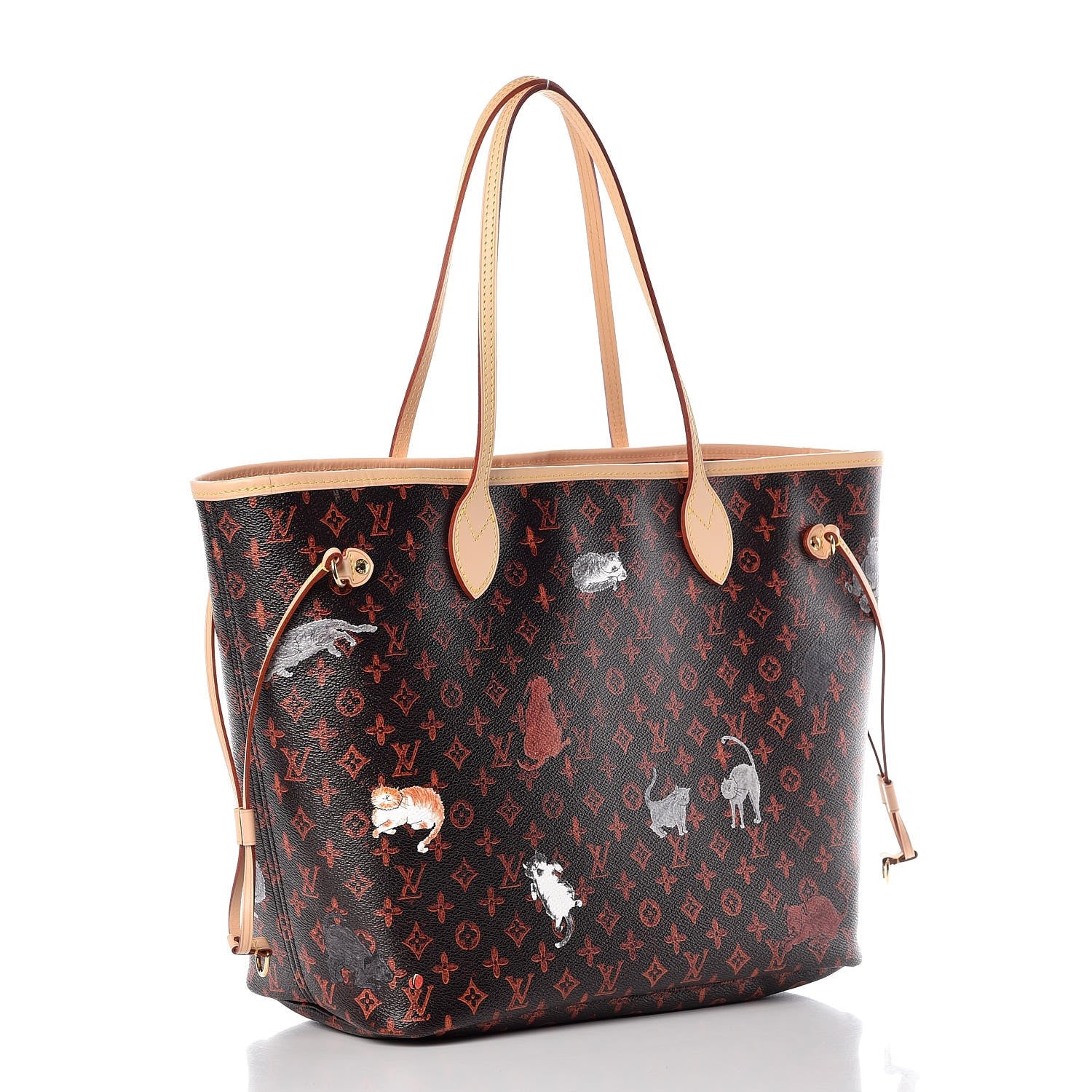 Louis Vuitton Catogram Neverfull MM Marron 4 of 10