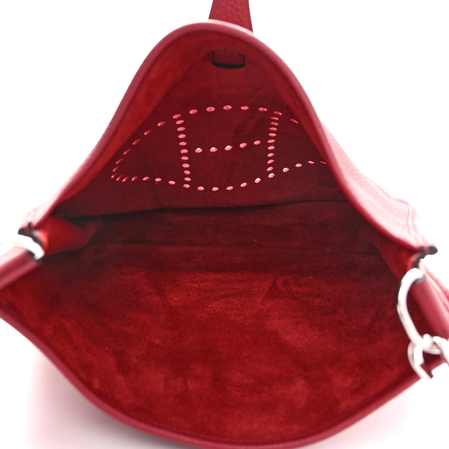 Hermes Taurillon Clemence Evelyne III PM Rouge Grenat 4 of 9