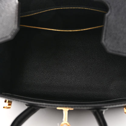 Hermes Epsom Birkin Sellier 25 Black 5 of 10