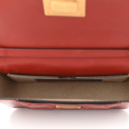 Givenchy Goatskin Quilted GV3 Mini Pocket Convertible Bag Terracotta 5 of 7