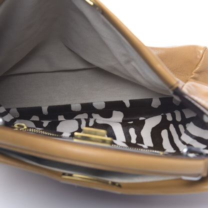 Fendi Goatskin Calf Hair Large Peekaboo Iconic Satchel Cuoio Moro 7 of 12