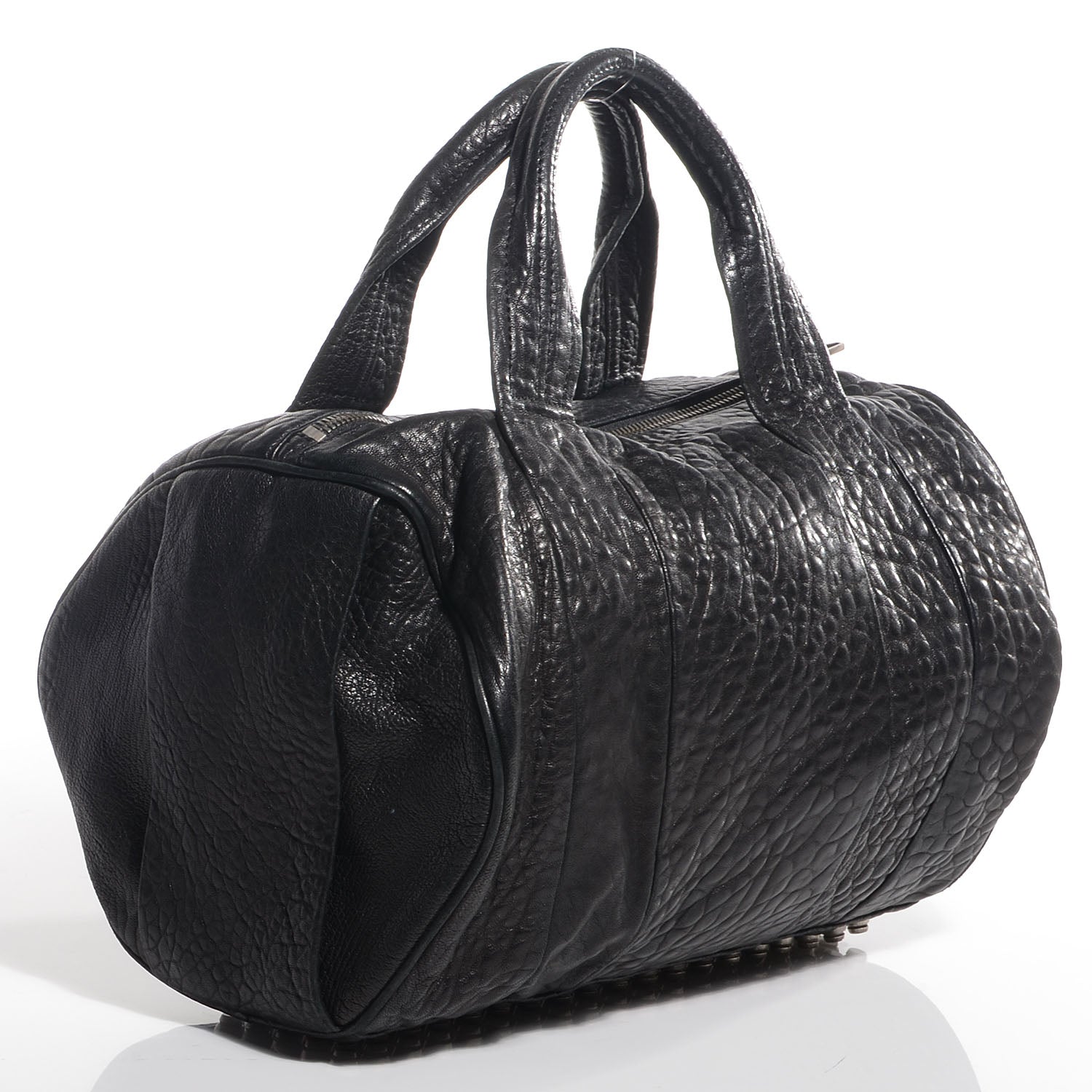 Alexander Wang Pebbled Lambskin Rocco Black with Black Nickel Hardware 3 of 6