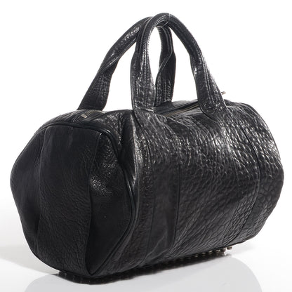 Alexander Wang Pebbled Lambskin Rocco Black with Black Nickel Hardware 3 of 6