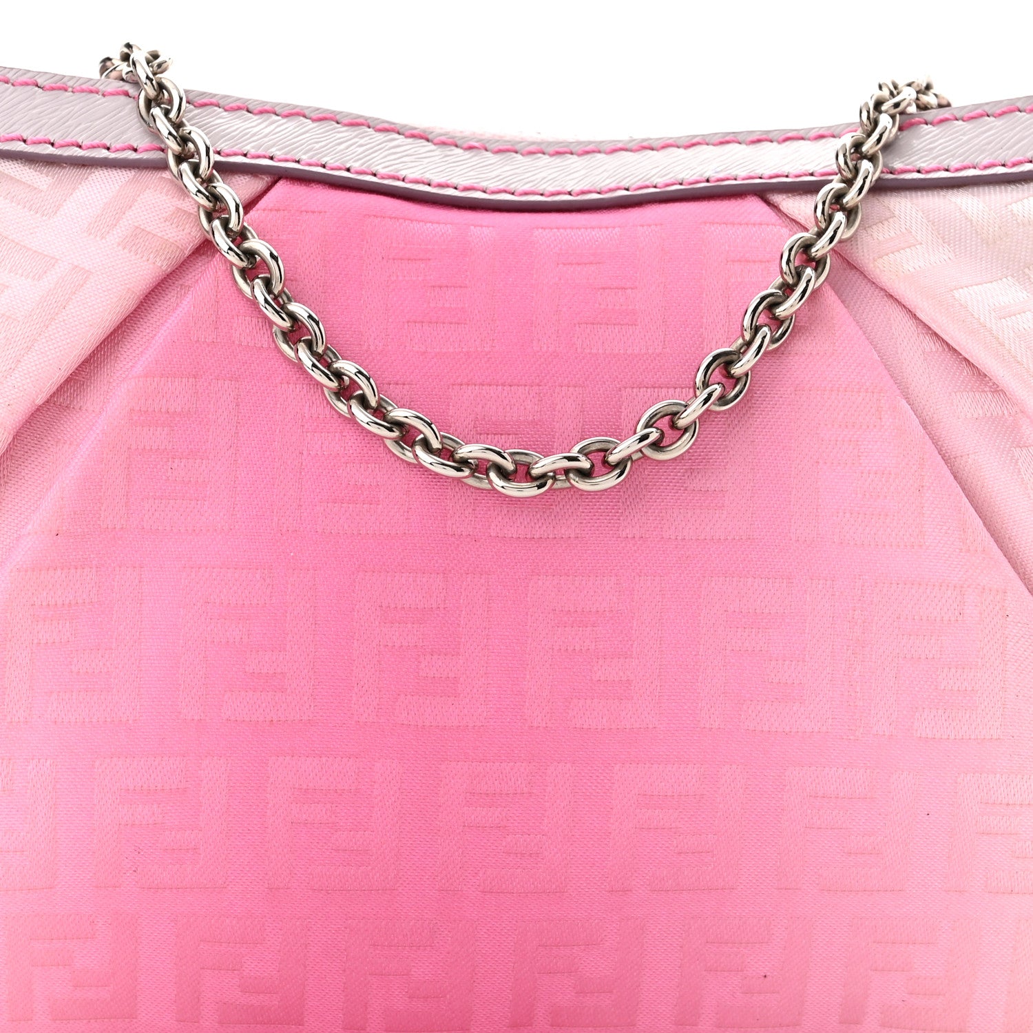 Fendi Zucchino Vitello Ombre Forever Pochette Fuxia Lavanda 7 of 9