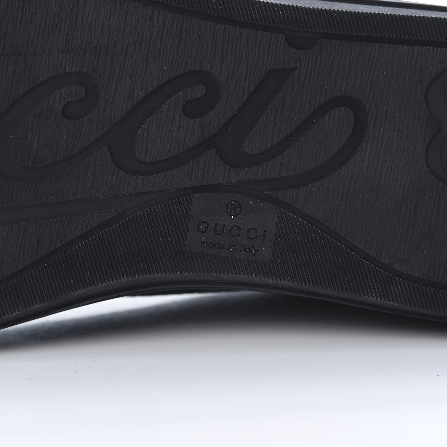 Gucci Nappa Mens Low Top Sneakers 9 Black 7 of 9
