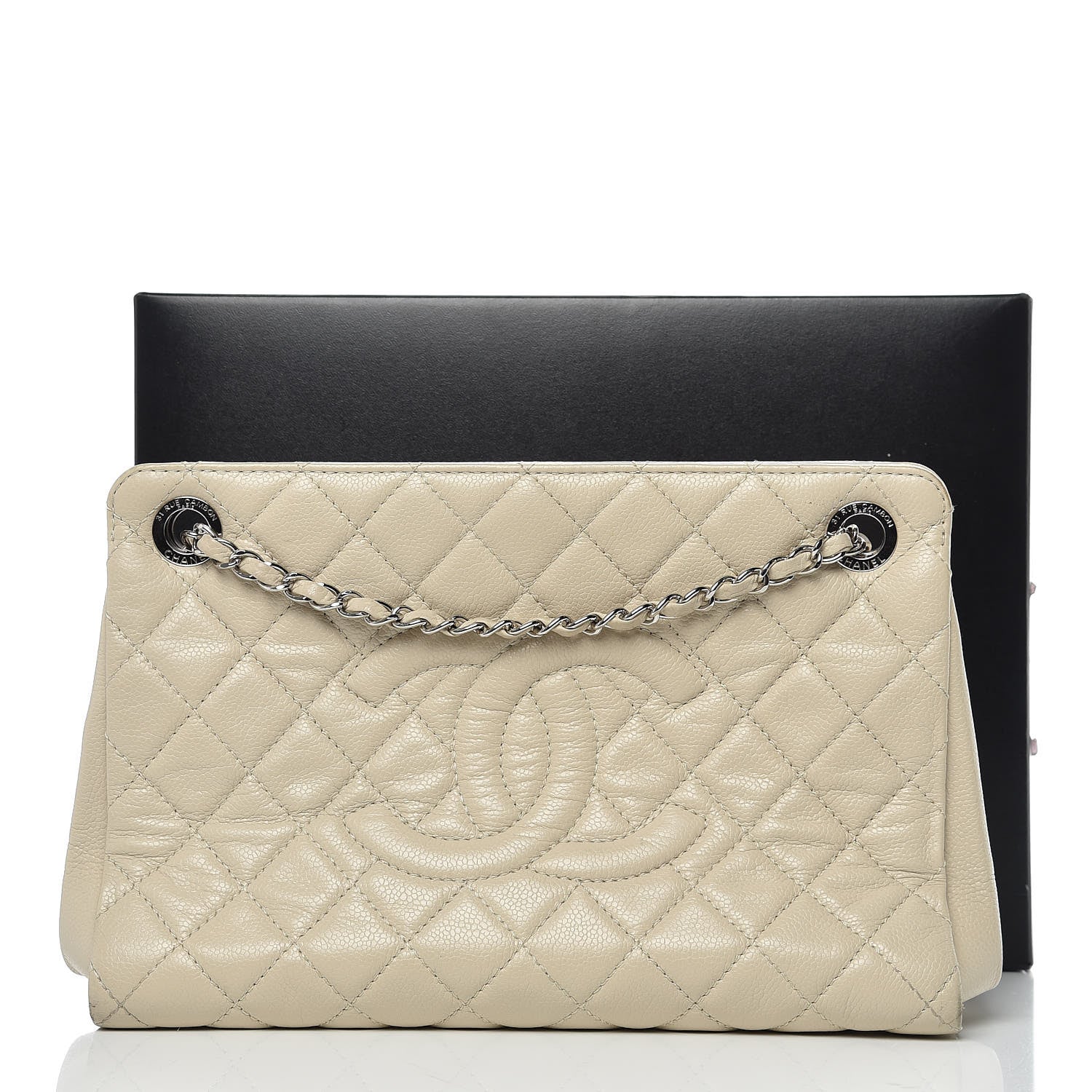 Chanel Caviar Quilted Timeless CC Shopping Tote Beige Clair 14 of 14