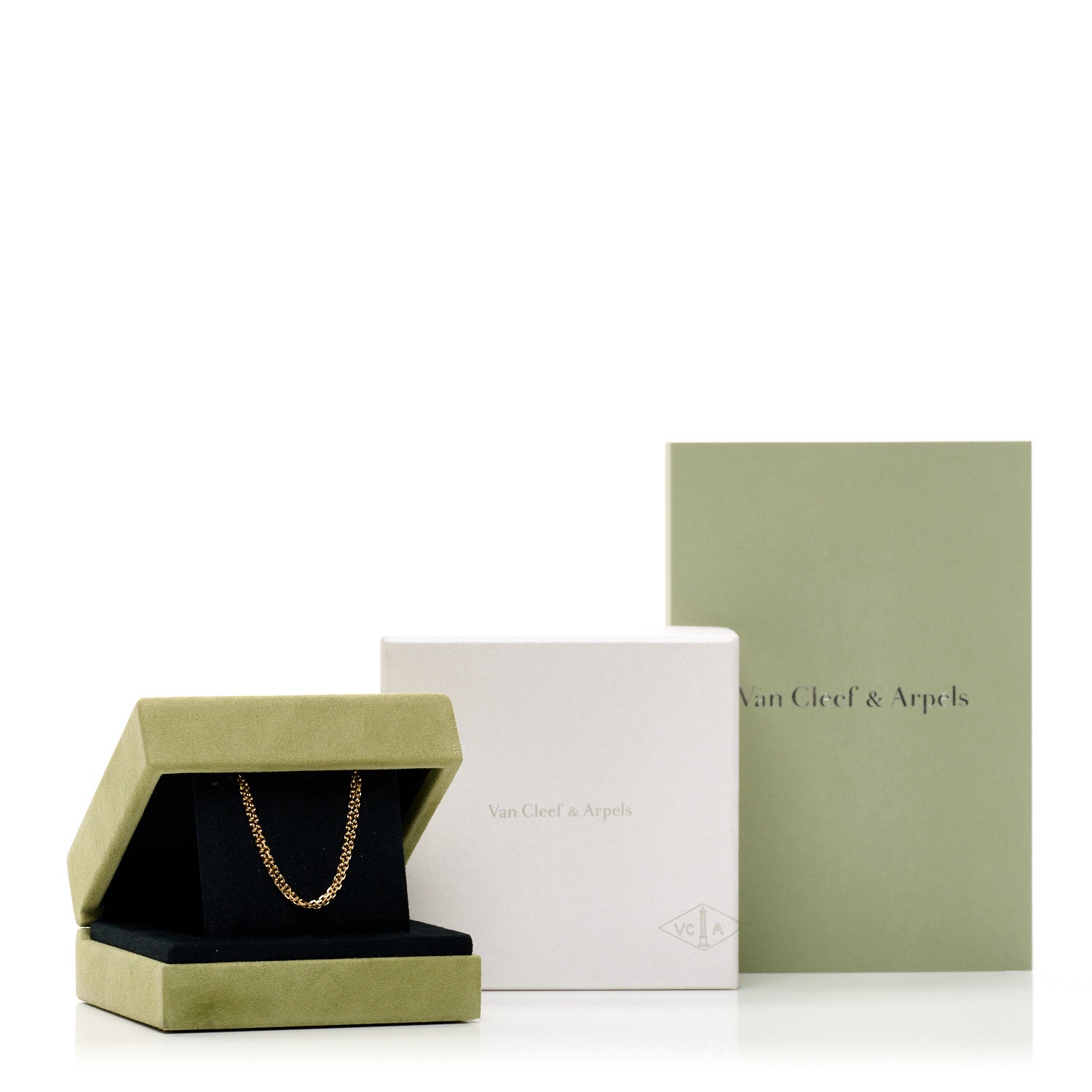 Van Cleef & Arpels 18K Yellow Gold Trace Chain Necklace 70cm 5 of 5