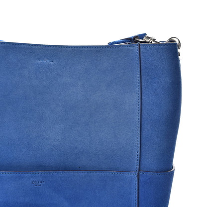 Celine Suede Sangle Bucket Bag Electric Blue 10 of 11