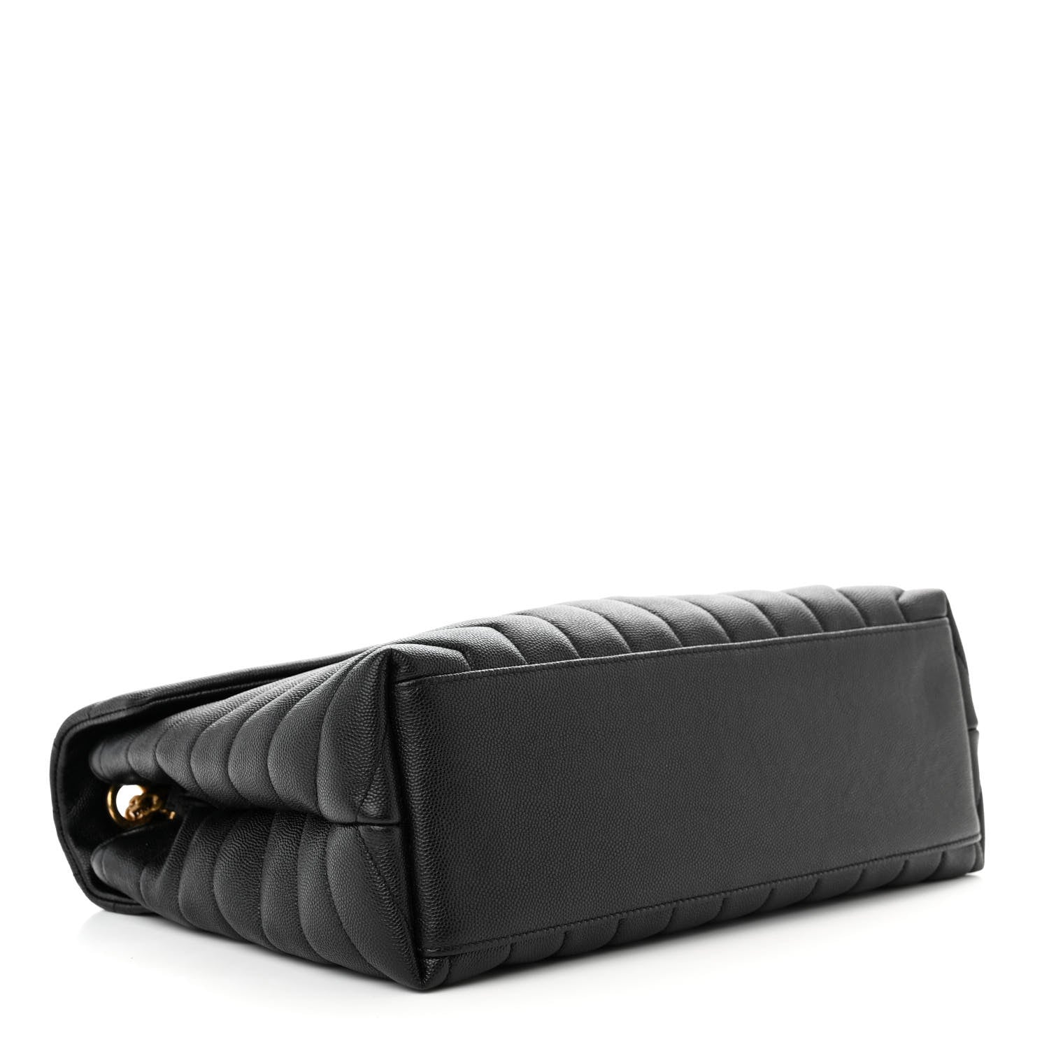 Saint Laurent Grain de Poudre Calfskin Y Quilted Monogram Medium Loulou Chain Satchel Black 4 of 11