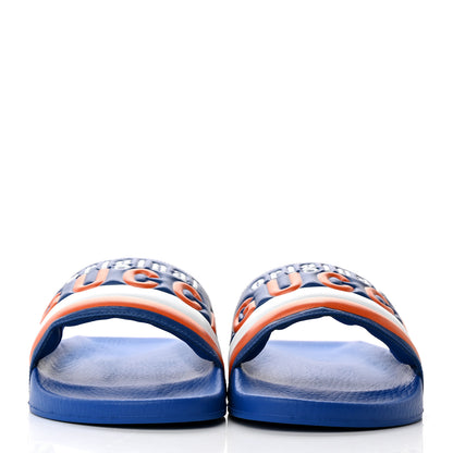 Gucci Nappa Original Gucci Mens Slide Sandals 11 Rio Blue 2 of 8