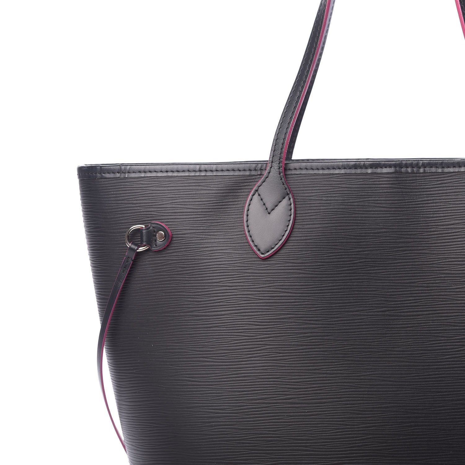 Louis Vuitton Epi Neverfull MM Black Hot Pink 8 of 17