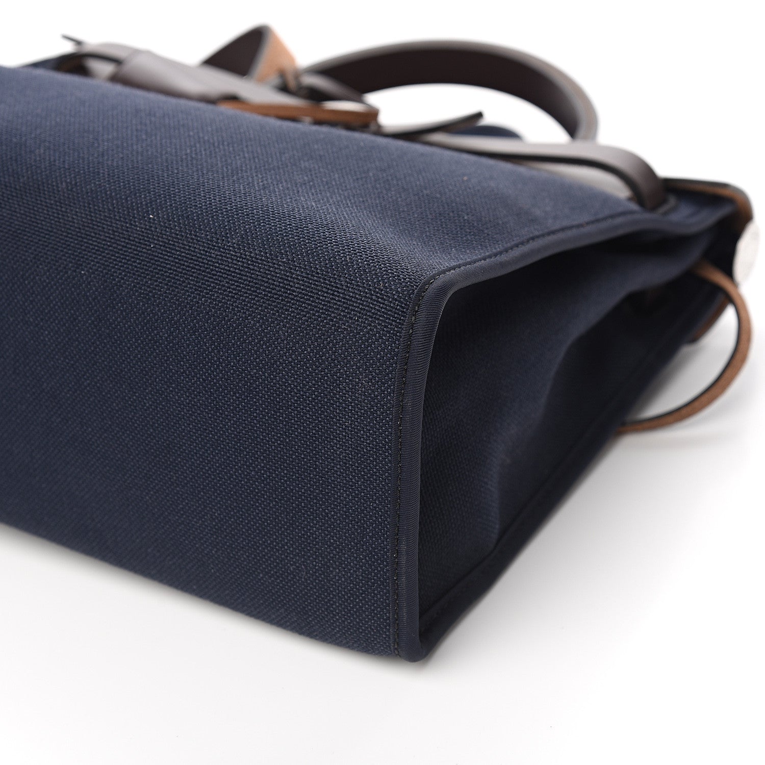 Hermes Vache Hunter Toile Herbag Zip 31 PM Bleu Marine Ebene 10 of 11