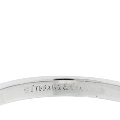 Tiffany Platinum Diamond 2.2mm Half Circle Forever Band Ring 50 5.5 4 of 4