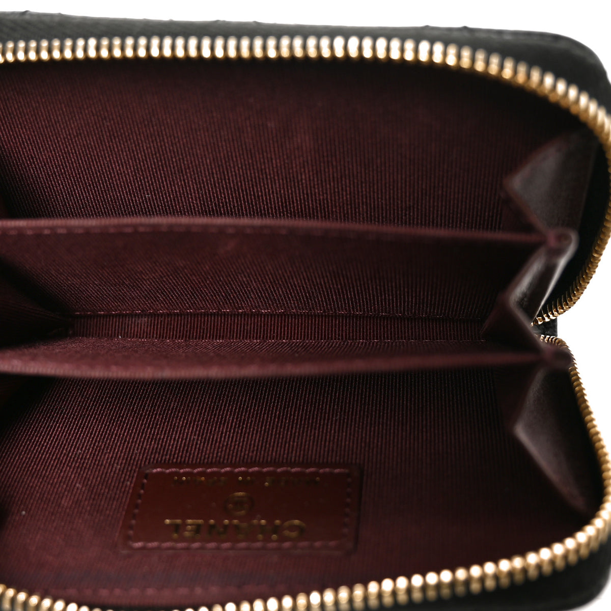 Chanel Caviar Quilted Zip Coin Purse Black 5 of 8