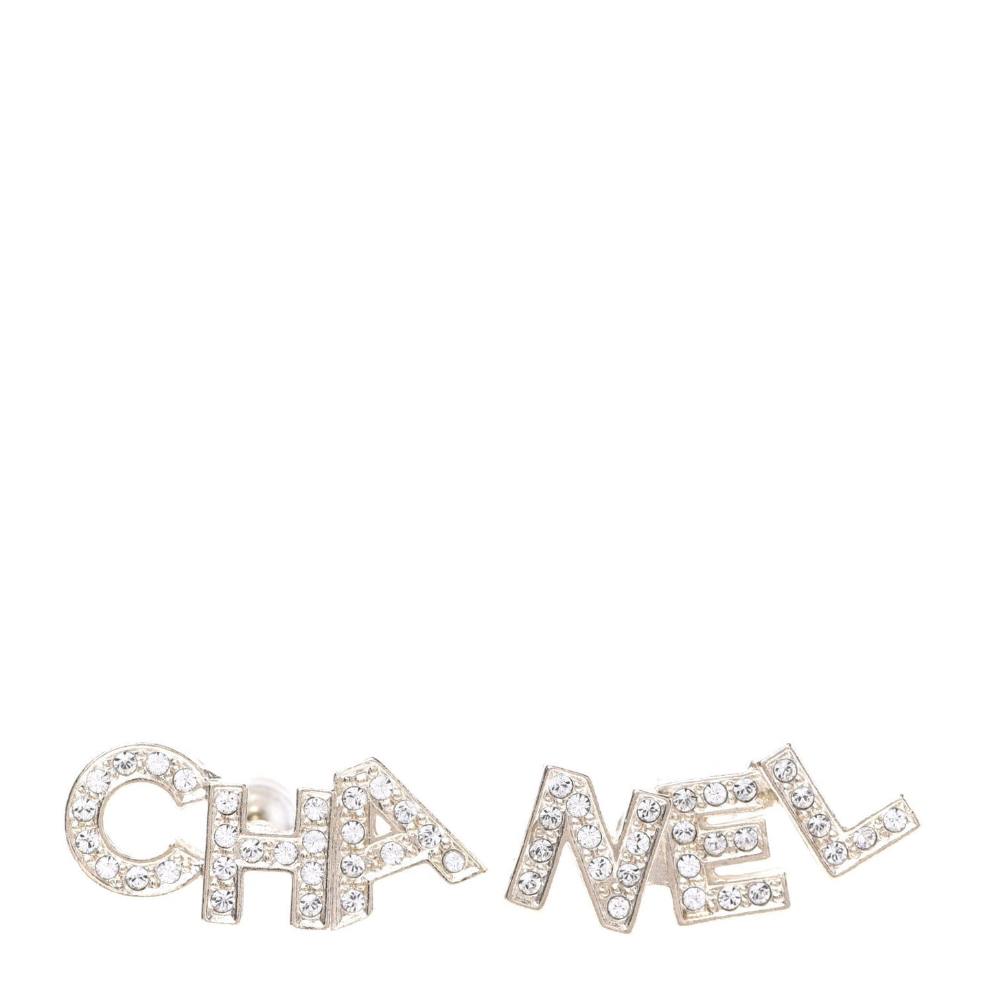 Crystal Pearl Signature Stud Earrings Gold
