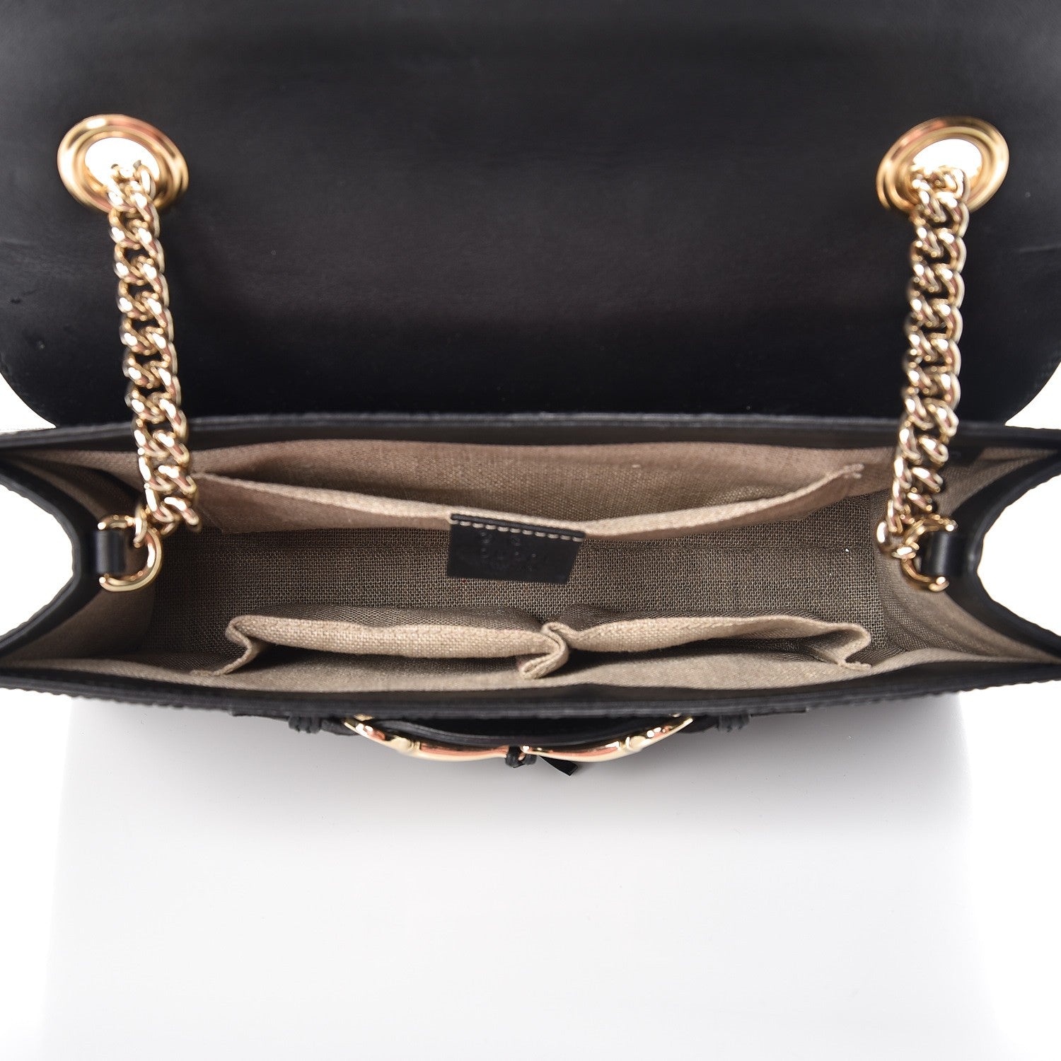 Gucci Microguccissima Medium Emily Chain Shoulder Bag Black 5 of 9