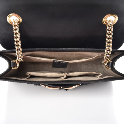 Gucci Microguccissima Medium Emily Chain Shoulder Bag Black 5 of 9