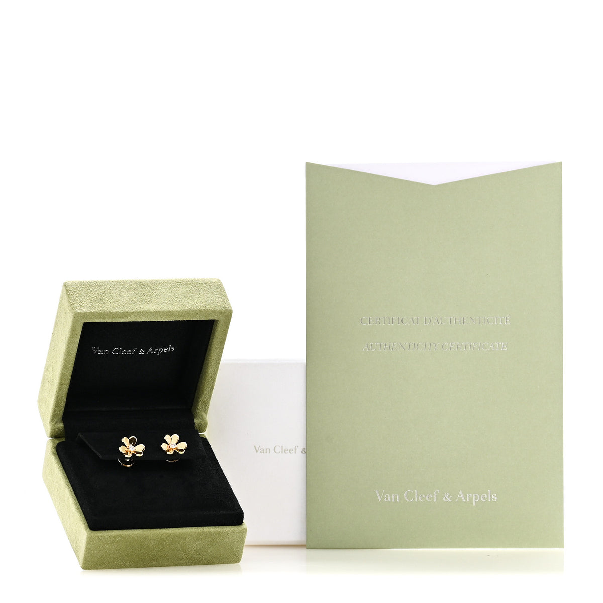 18K Yellow Gold Diamond Mini Frivole Earrings