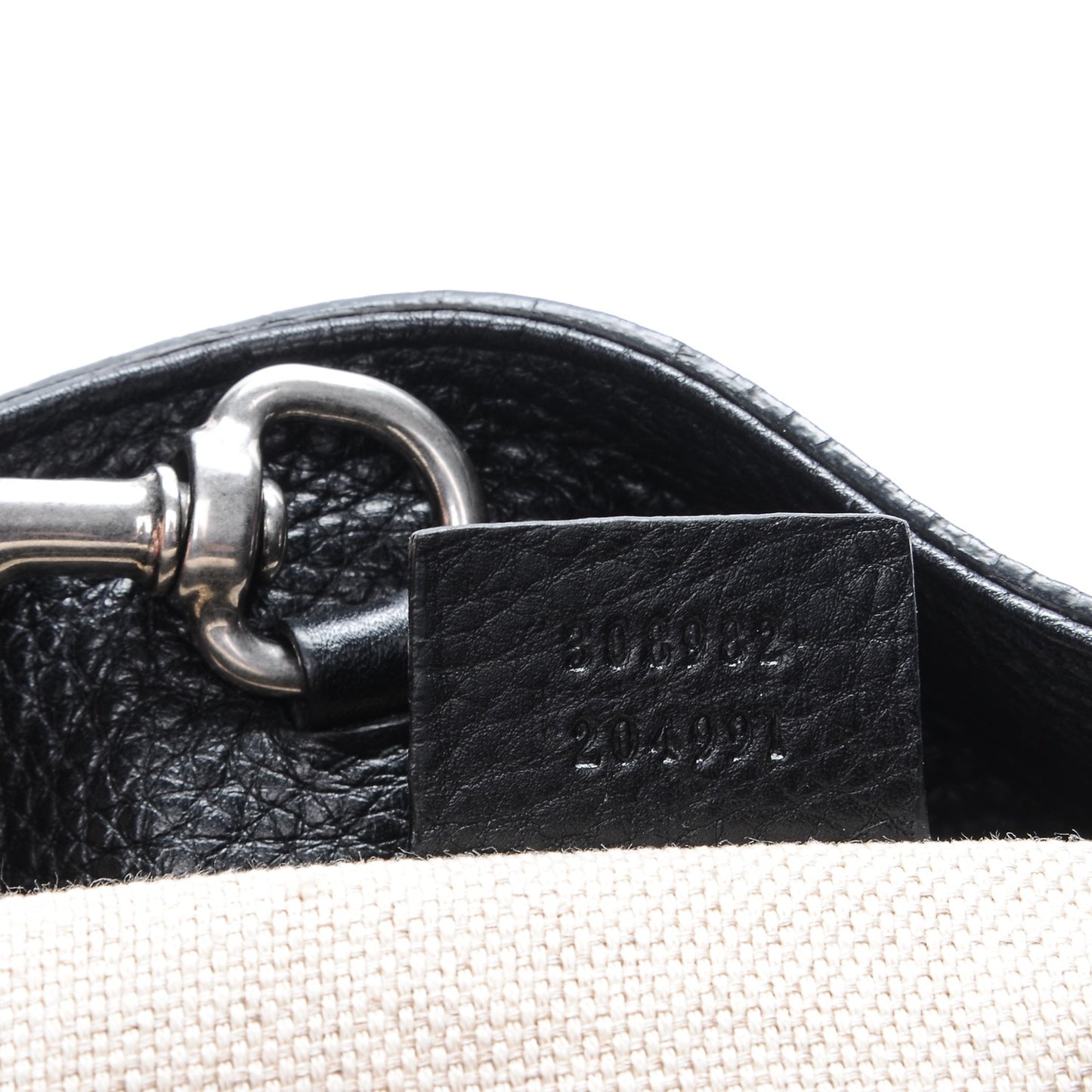 Pebbled Calfskin Studded Medium Soho Chain Shoulder Bag Black