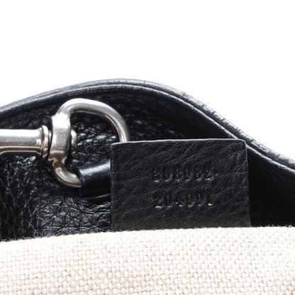 Gucci Pebbled Calfskin Studded Medium Soho Chain Shoulder Bag Black 7 of 7