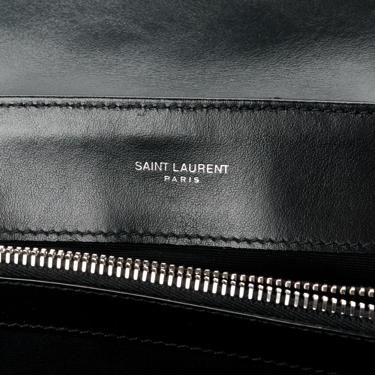 Calfskin Y Quilted Monogram Medium Loulou Chain Satchel Black