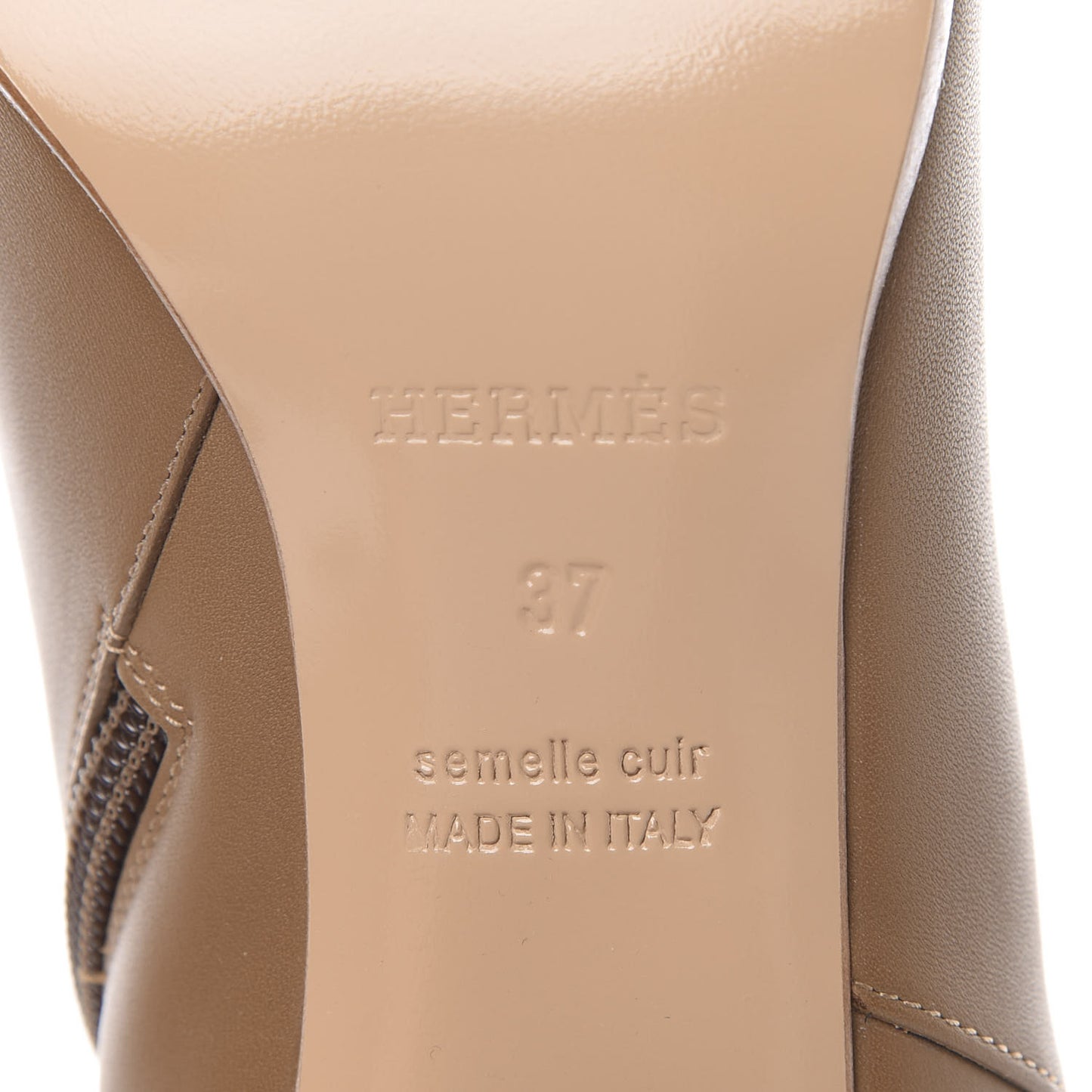 Calfskin Saint Germain Ankle Boots 37 Brun Fume