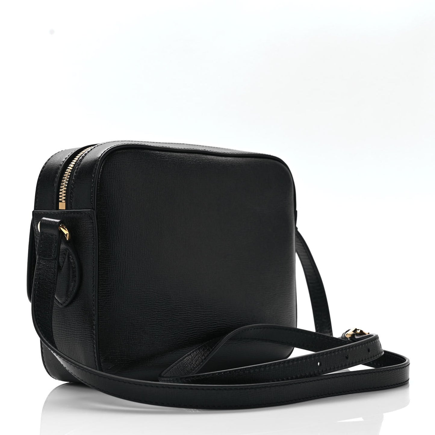 Textured Calfskin Small Horsebit 1955 Shoulder Bag Black