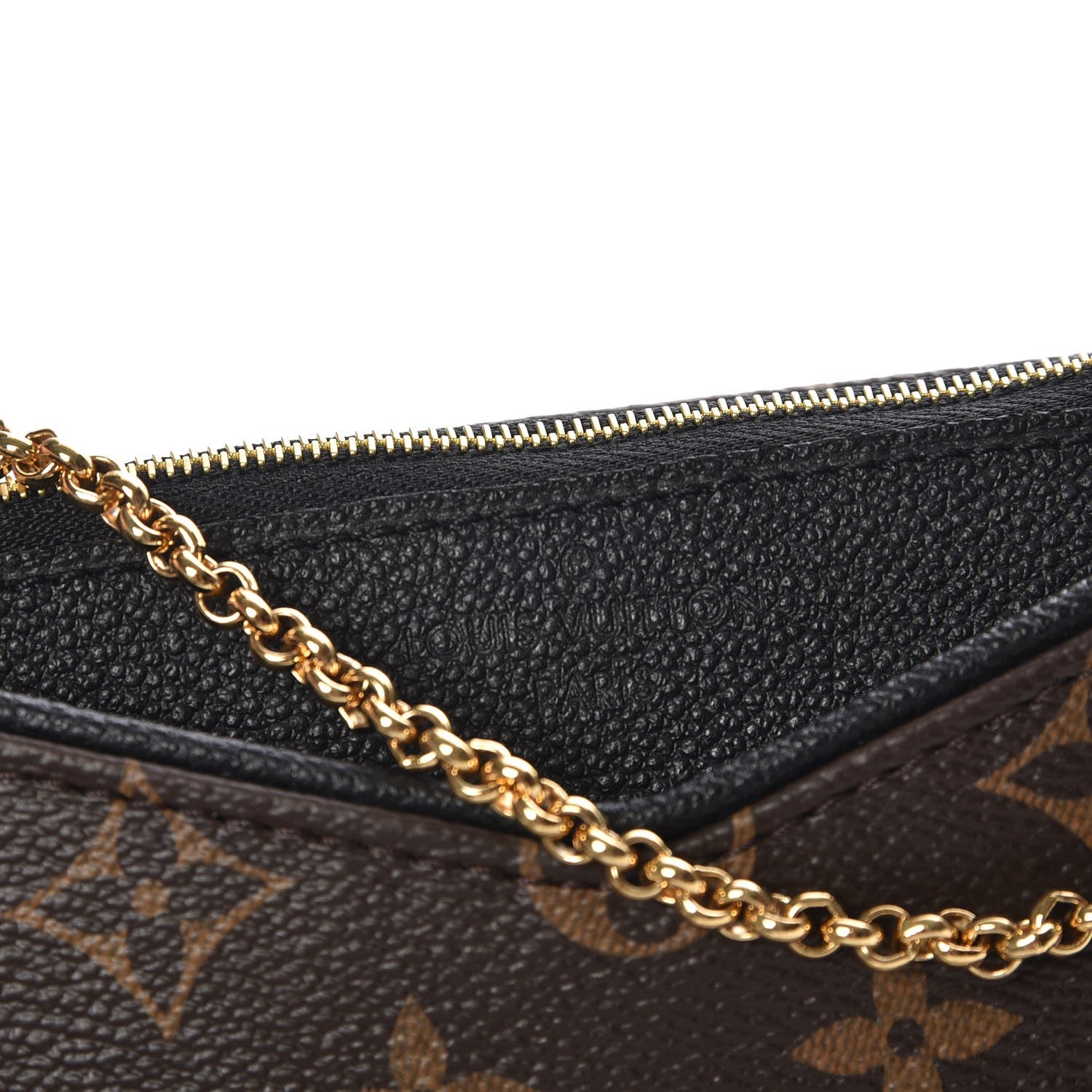 Louis Vuitton Monogram Pallas Clutch Black 9 of 9