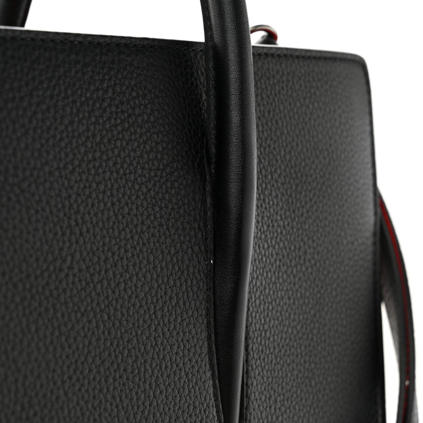 Calfskin Spikes Loubinthesky Medium Paloma Black