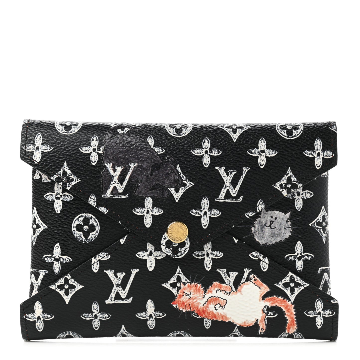 Catogram Medium Kirigami Pochette Black