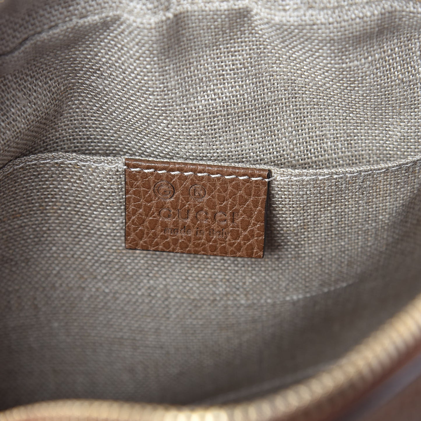 Monogram Mini Bree Messenger Bag Beige Tabacco