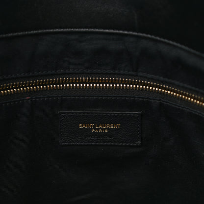 Saint Laurent Lambskin Quilted Maxi Icare Shopping Tote Black 7 of 10