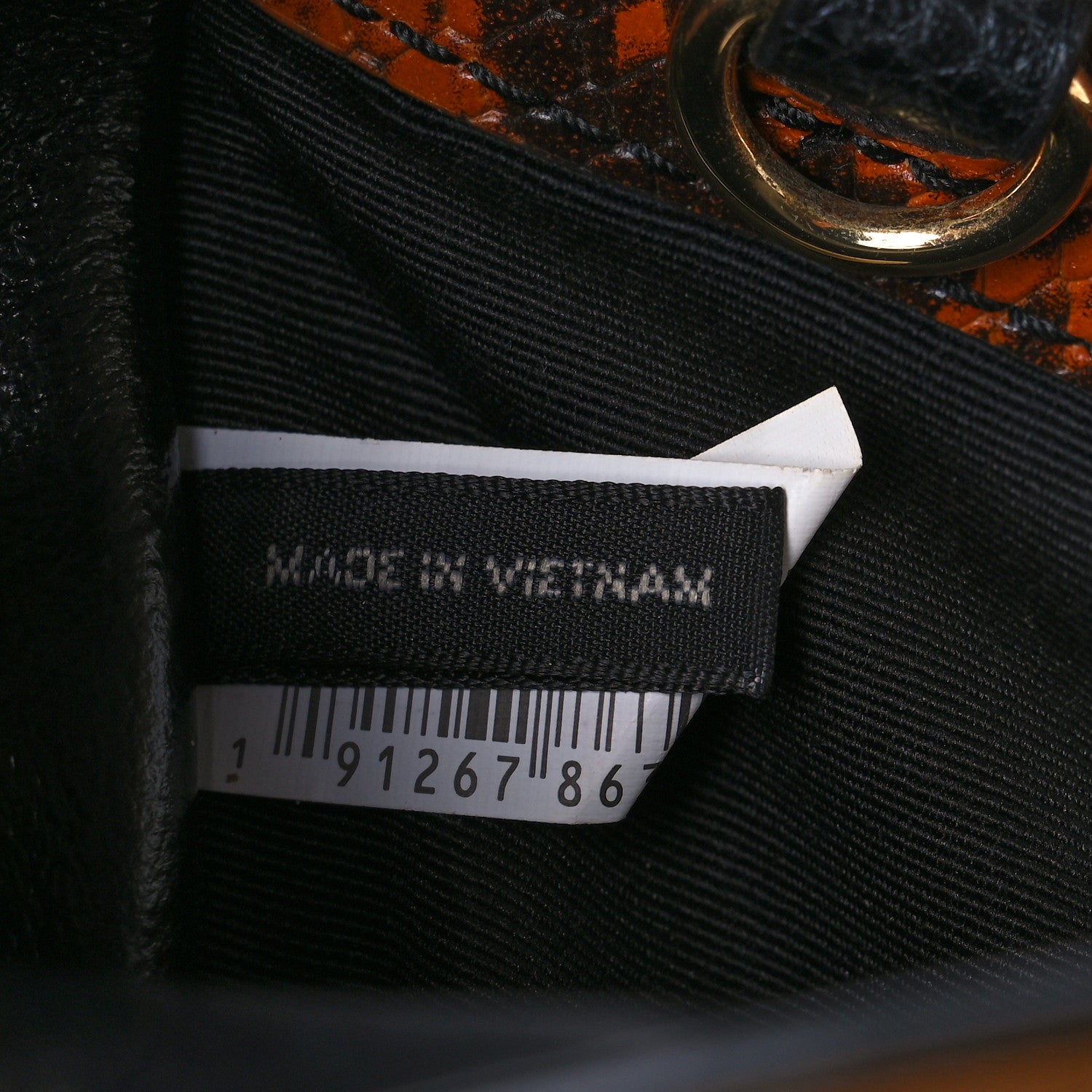Marc Jacobs Calfskin Snakeskin Embossed Mini Grid Tote Bag Brown Butter Multicolor 6 of 15