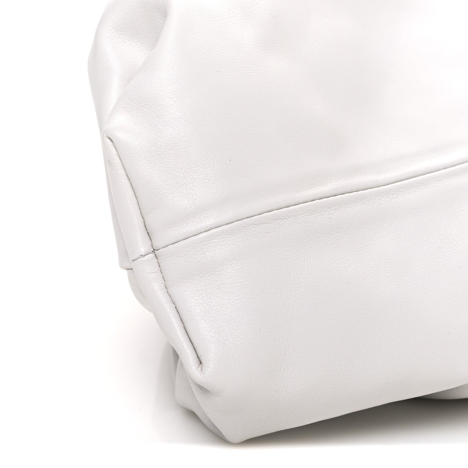 Bottega Veneta Smooth Butter Calf The Pouch Oversized Clutch Mist 10 of 12