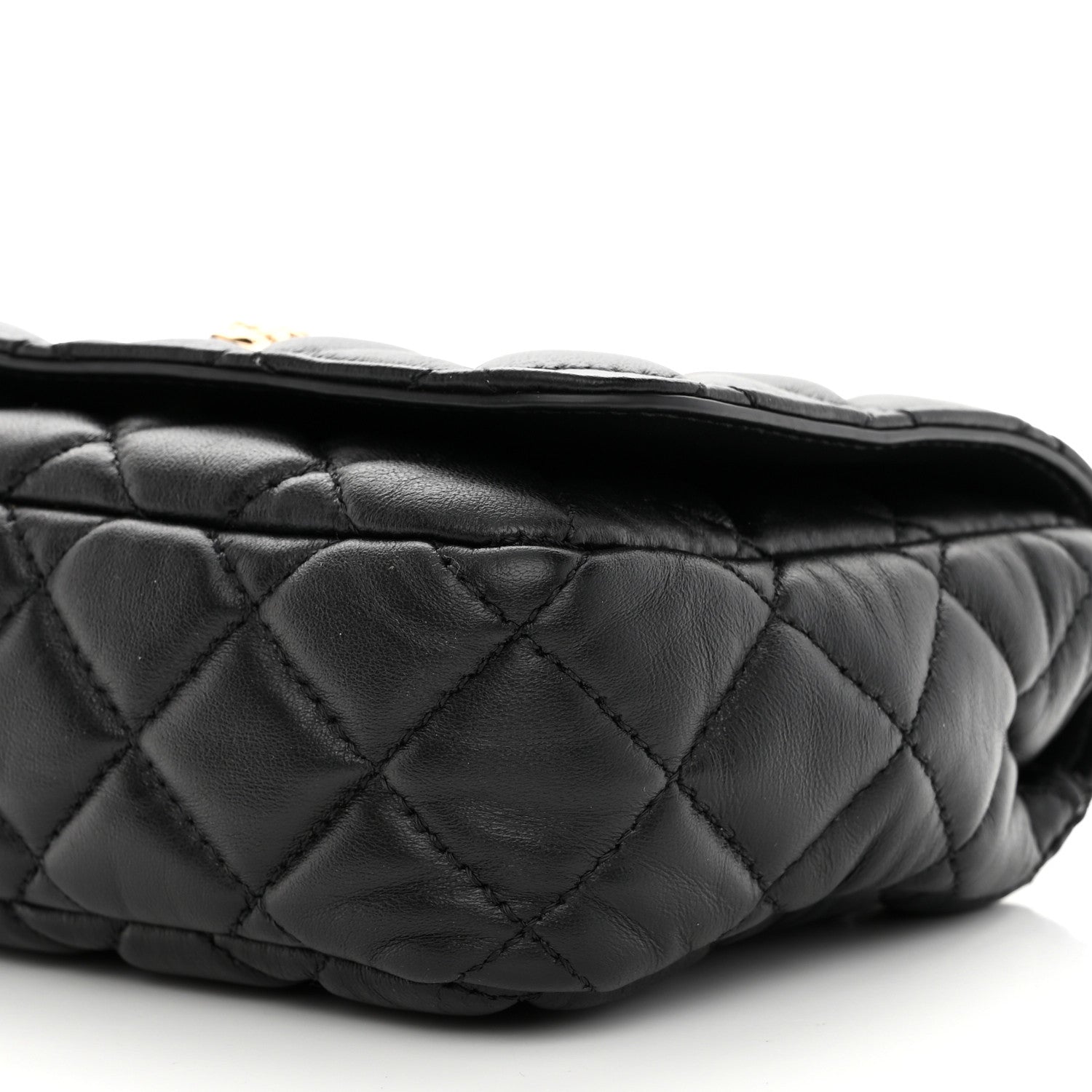 Versace Nappa Quilted Small Medusa Chain Crossbody Black 8 of 8
