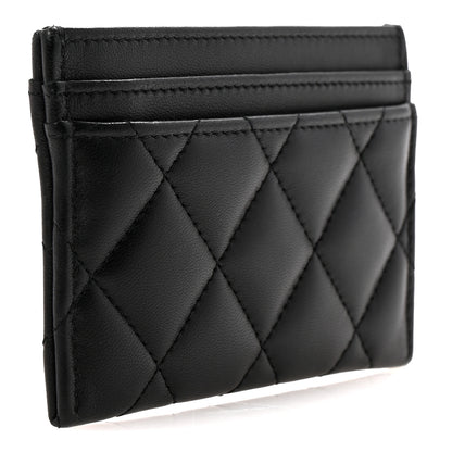 Chanel Lambskin Quilted Card Holder Black 5 of 22