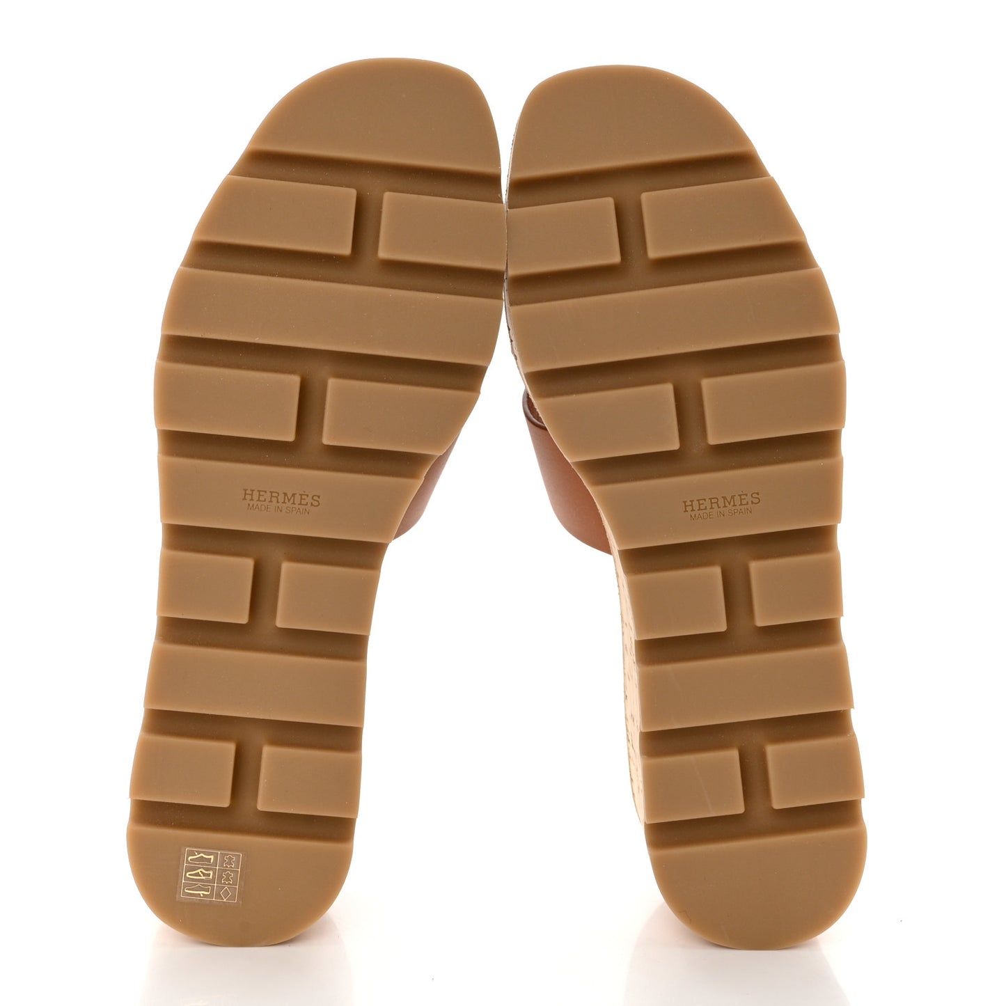 Calfskin Cork Eze 30 Sandals 39 Marron Glaise
