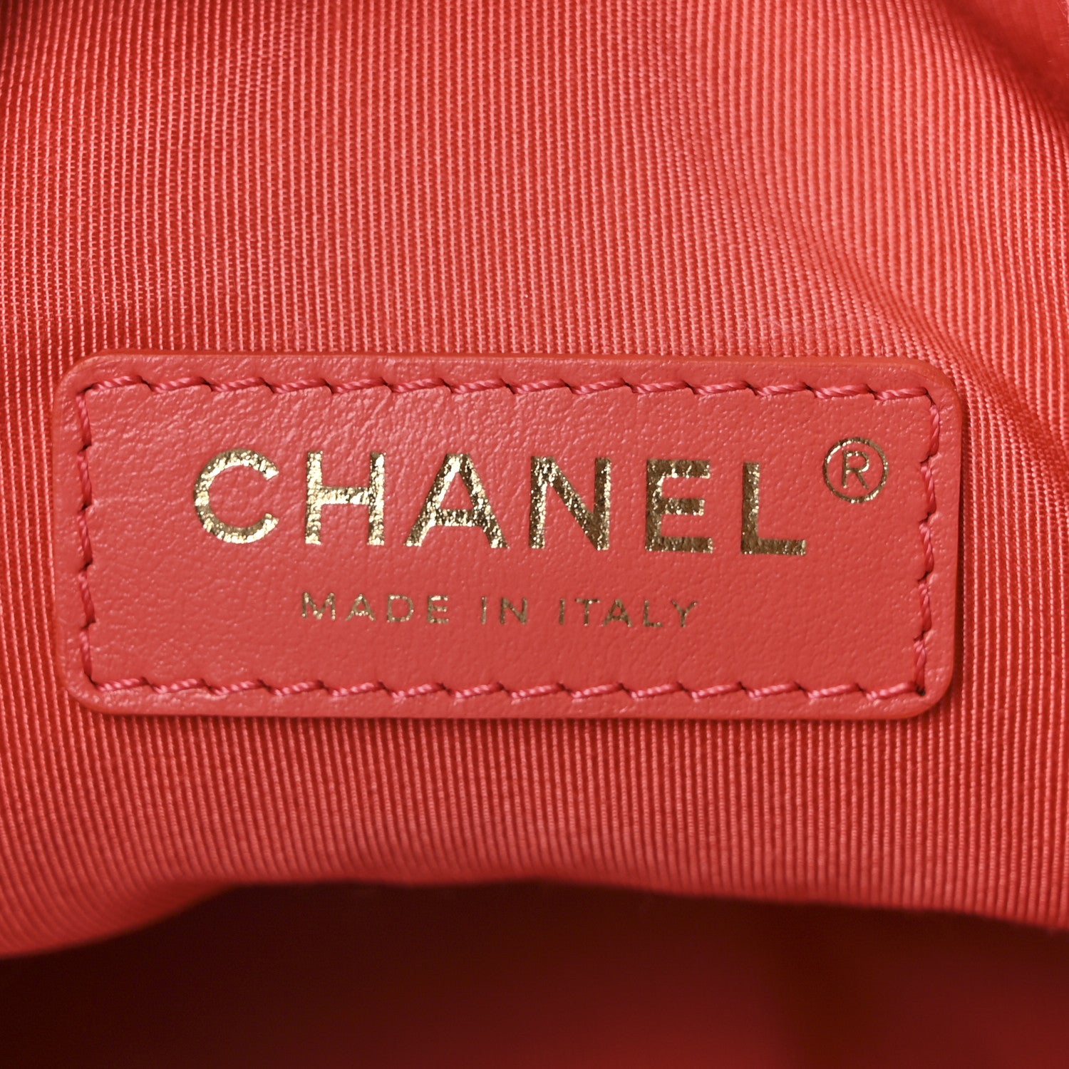 Chanel Cotton Canvas Large CC Embrace Hobo Coral 7 of 13