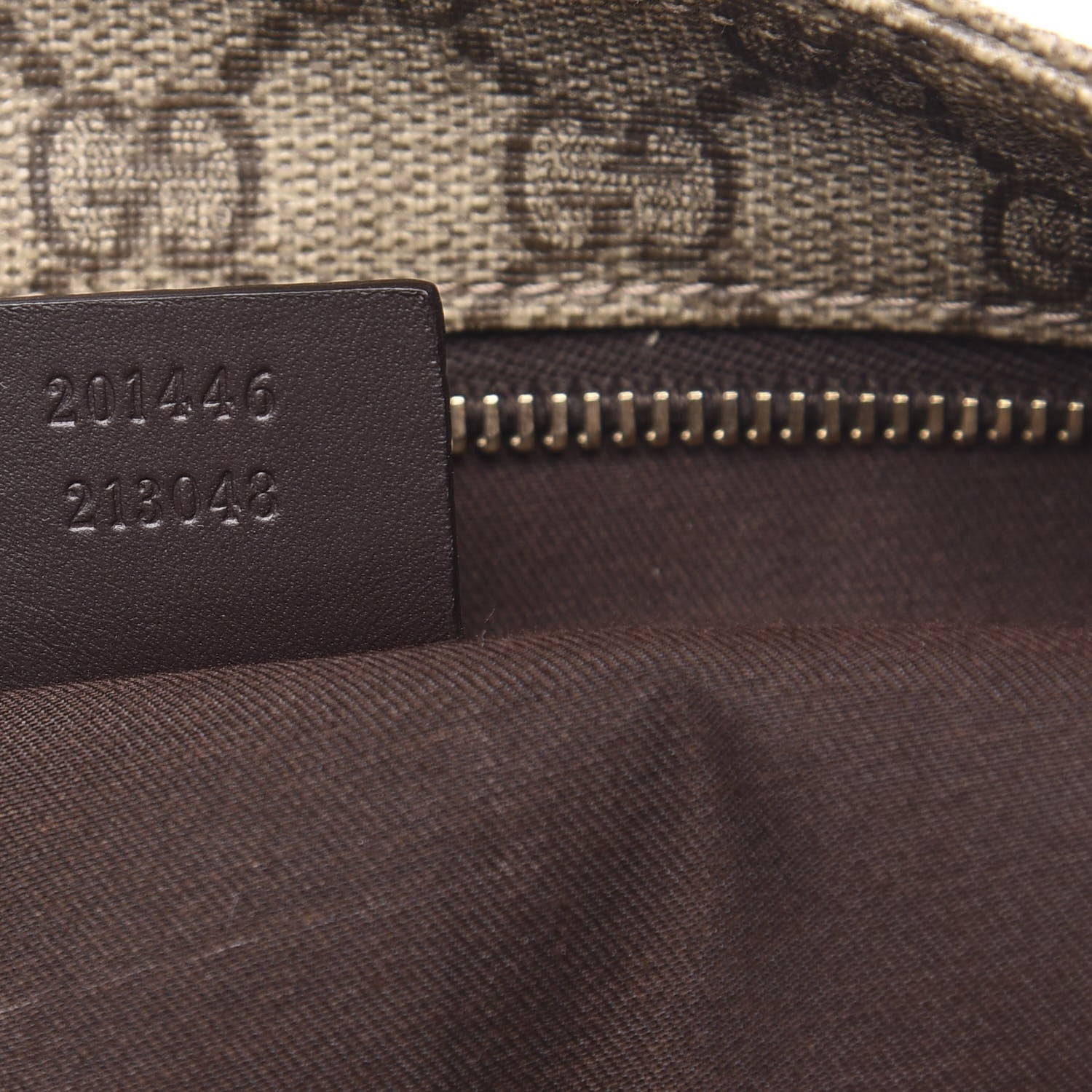 Gucci GG Supreme Monogram Medium Flat Messenger Bag Dark Brown 7 of 14