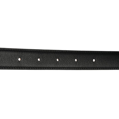 Hermes Epsom Swift 24mm Mini Constance Guilloche H Belt 95/38 Black Orange 7 of 10