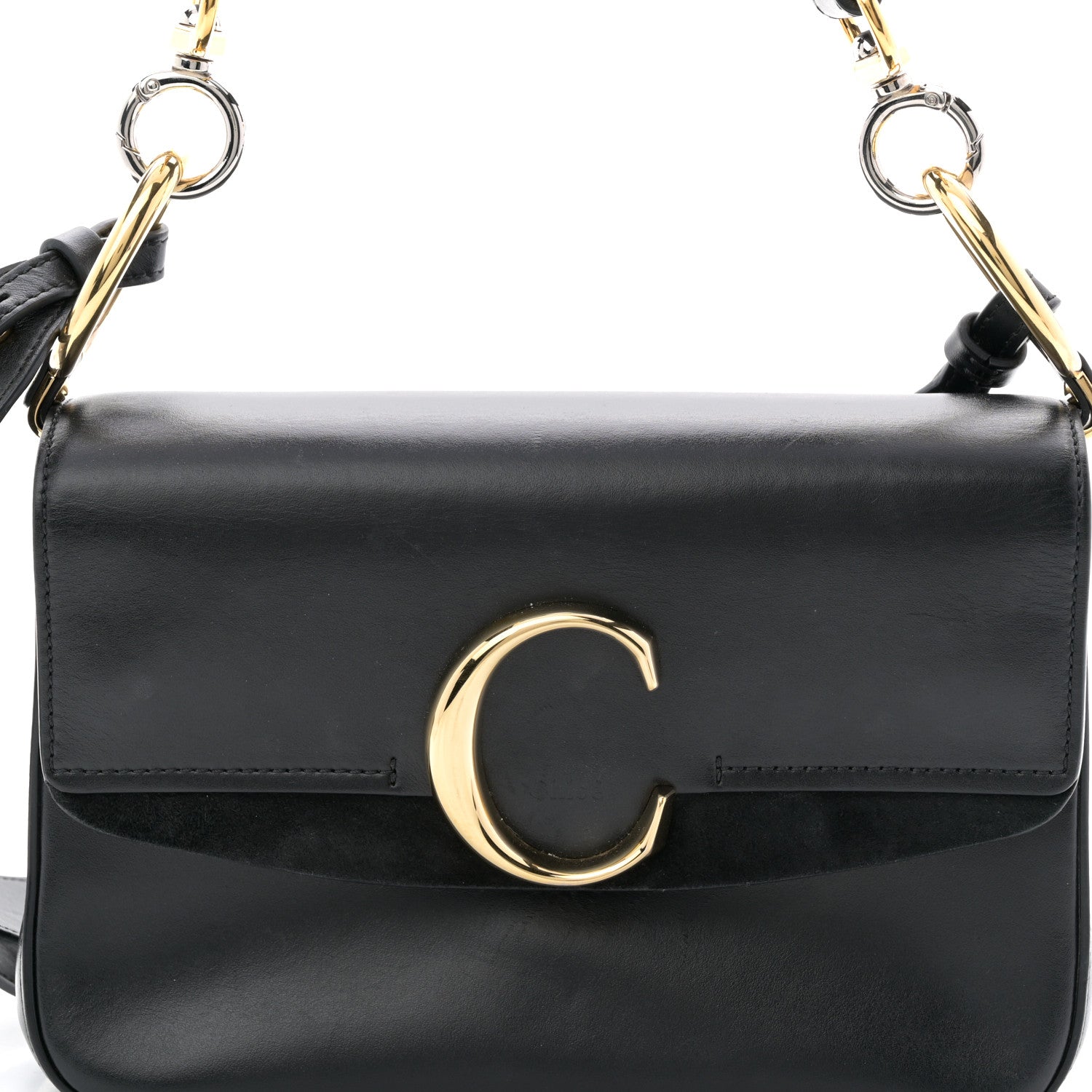 Chloe Calfskin Small C Double Carry Black 14 of 19