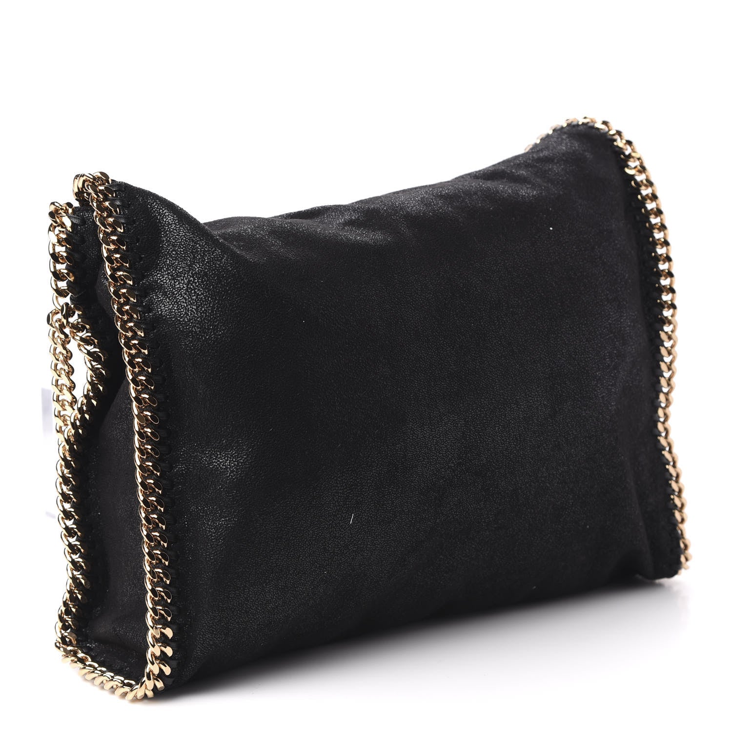 Stella McCartney Shaggy Deer Falabella Fold Over Tote Black 3 of 10